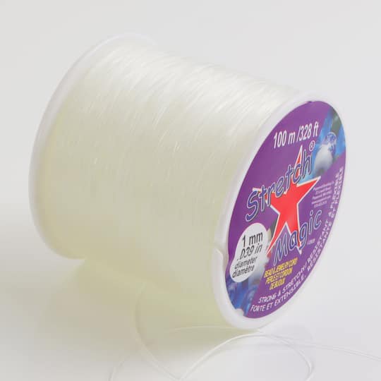 Stretch Magic® 1mm Clear Bead & Jewelry Cord, 100m